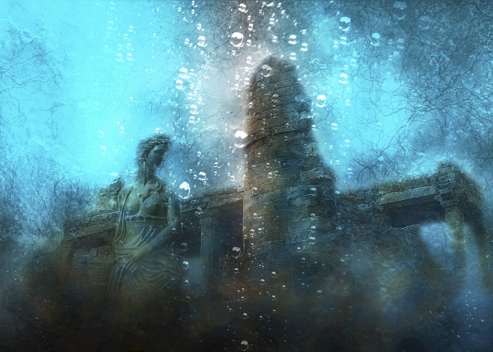 abysses mer ruines fonds marins